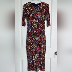 Farm Rio Colorful Leopard Print Women's Dress Size S